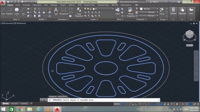 How to Design car wheel in Autocad !! Autocad (हिन्दी) tutorial смотреть онлайн