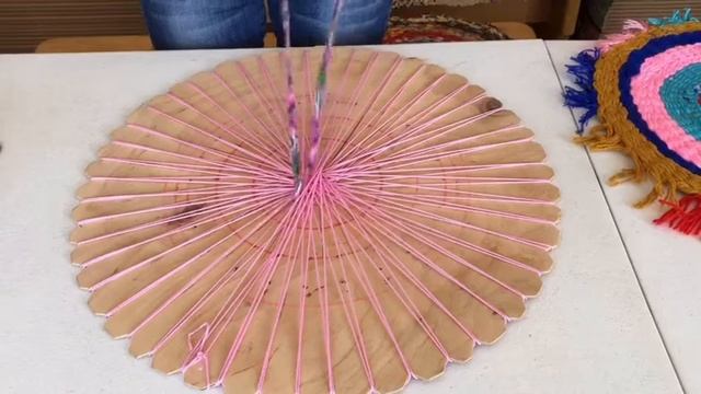 Мастер-класс "Коврик на круглой раме". смотреть онлайн