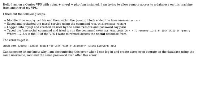 DevOps & SysAdmins: grant remote access to mysql смотреть онлайн