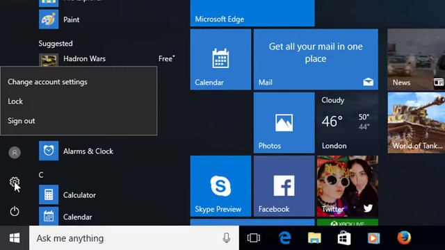 Windows 10 Start Menu смотреть онлайн