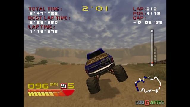 4 Wheel Thunder - Gameplay Dreamcast HD 720P смотреть онлайн