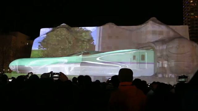 Hokkaido Shinkansen Sculpture - Sapporo Snow Festival 2016 смотреть онлайн