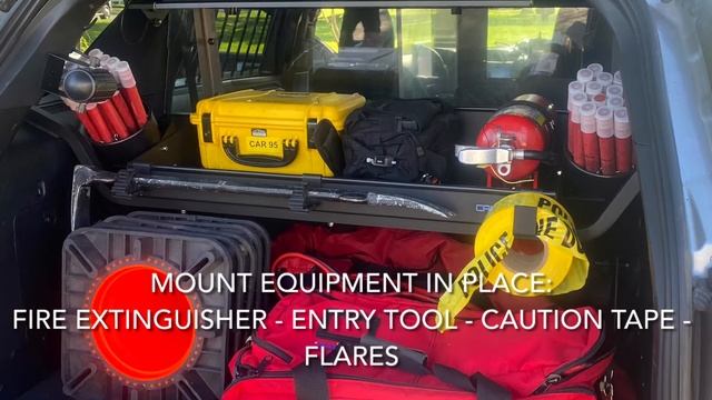 CargoRAXX 2020-2021 Ford Police Interceptor Utility Rear Cargo Organizer