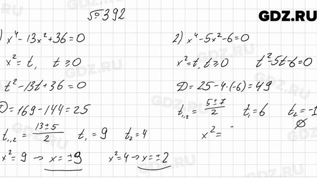 № 392 - Алгебра 9 класс Мерзляк смотреть онлайн
