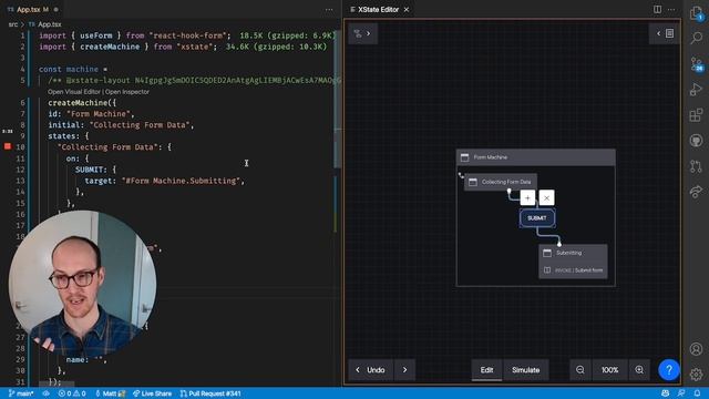 Integrating Form Libraries (in React/Vue/Svelte) with XState смотреть онлайн