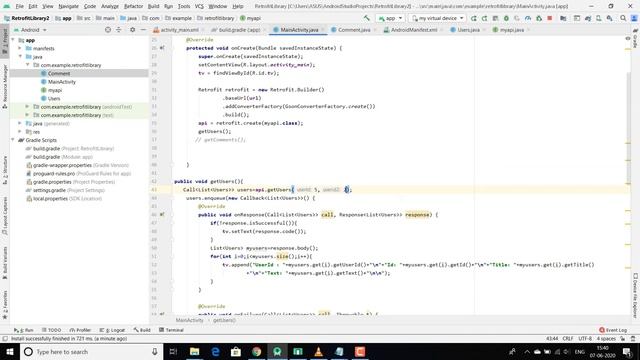 Retrofit Library in Android Studio- Part 3 | URL Manipulation: @Query | In HINDI смотреть онлайн