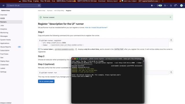 GitLab Runner demo - create an instance-level (Shared) runner as a user смотреть онлайн