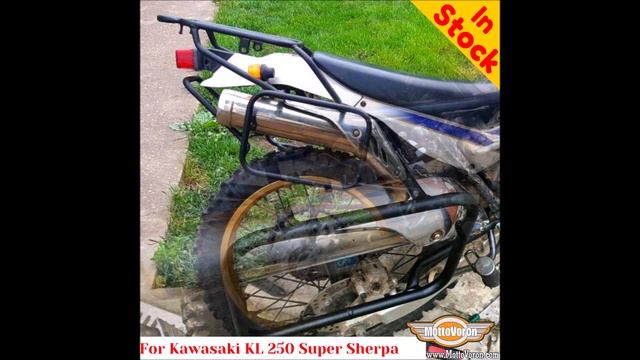Kawasaki KL250 Super Sherpa luggage rack system for bags смотреть онлайн