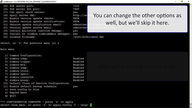 Zimbra 9 Installation Demonstration смотреть онлайн