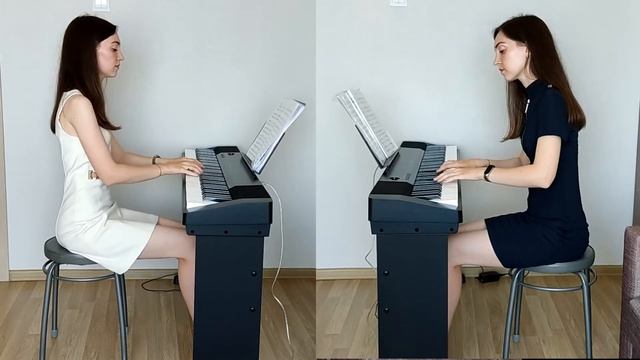 Бах - Шутка (в 4 руки) piano смотреть онлайн