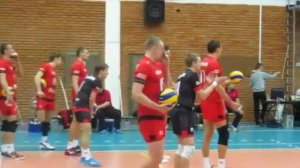 Разминка перед матчем Ярославич-Факел