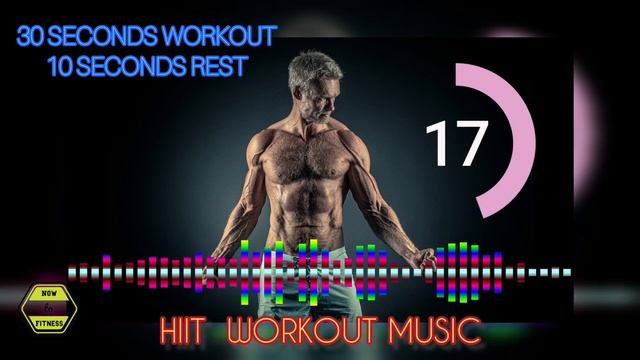 WORKOUT MUSIC WITH INTERVAL TIMER [30/10 tabata] смотреть онлайн