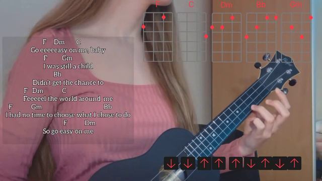 Adele - Easy on me🦩/ cover/ разбор на укулеле смотреть онлайн