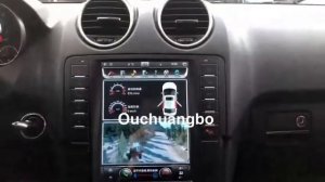 Ouchuangbo audio gps radio Benz W164 MLGL tesla style vertical screen android 7.1 OS 2+32
