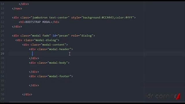 Tutorial Bootstrap #6 - Membuat MODAL DIALOG смотреть онлайн