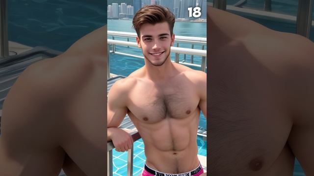 Young man at a rooftop pool - Hong Kong смотреть онлайн