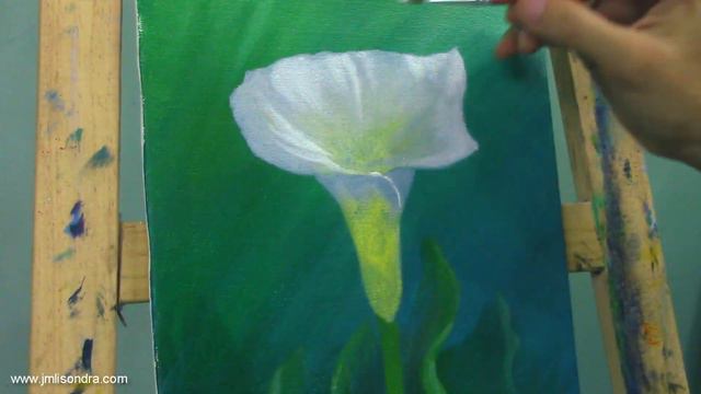 How to Paint a Calla Lily Flower in Easy Step by Step Acrylic Full Painting Tutorial by JM Lisondra смотреть онлайн