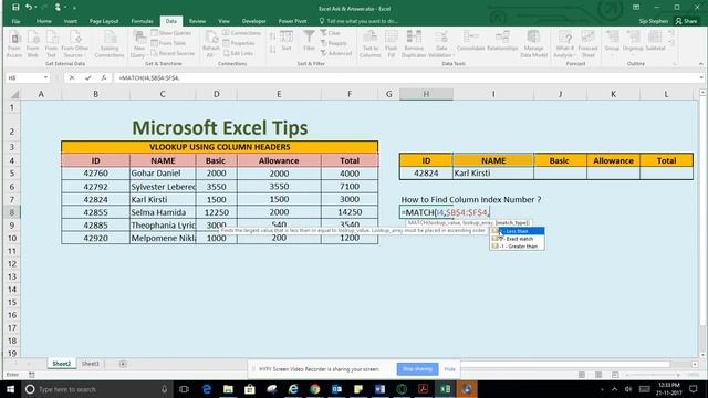 How to use VLOOKUP with Column Headers? Use VLOOKUP & MATCH! смотреть онлайн
