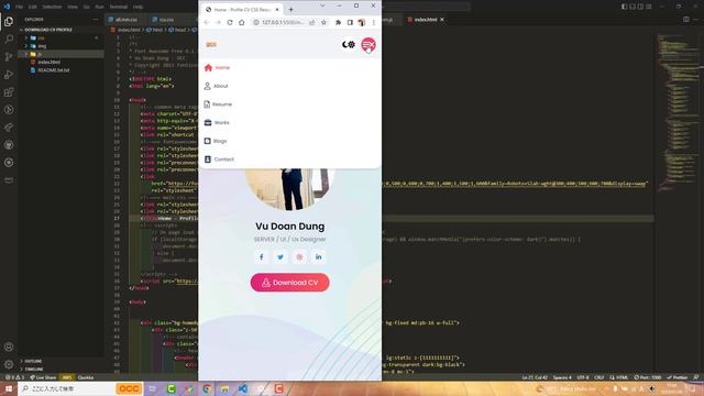 Bostami - Tailwind CSS Personal Portfolio Template | Free Download смотреть онлайн