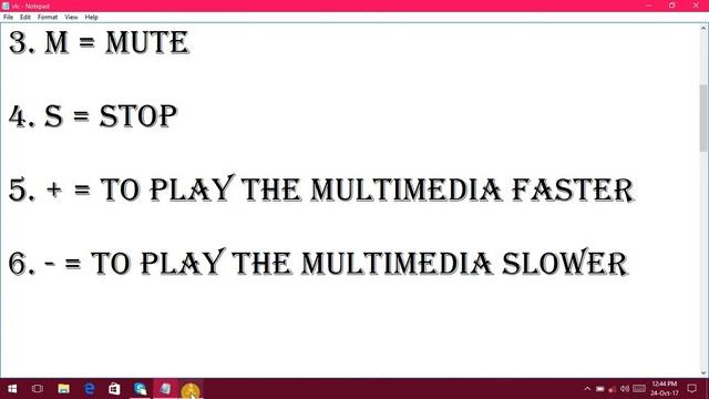 VLC MEDIA PLAYER SHORTCUTS смотреть онлайн