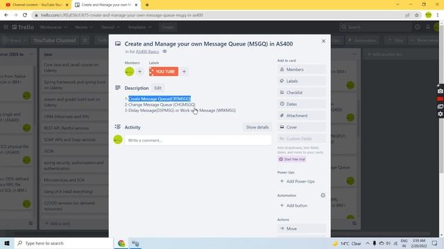 Create and Manage your own Message Queue (MSGQ) in IBM i (AS400) смотреть онлайн