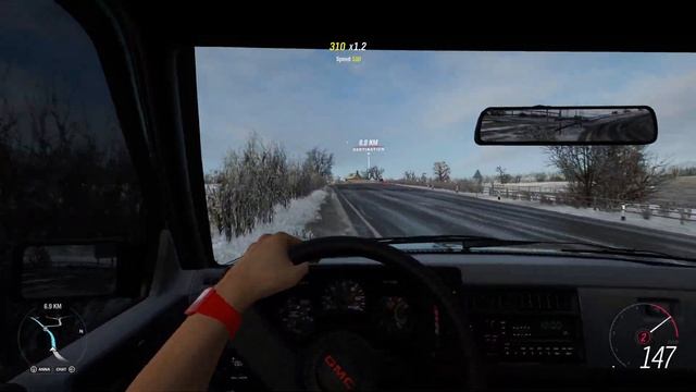 Forza Horizon 4 - 1992 GMC Typhoon - Car Show Speed Jump Crash Test . 4K 60fps. смотреть онлайн