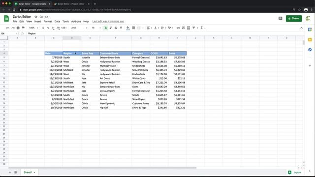 Find Data Using Headers in Google Sheets - Apps Script JavaScript смотреть онлайн