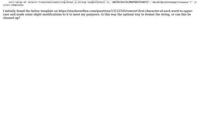 Code Review: Camel Case strings in XSLT (2 Solutions!!) смотреть онлайн