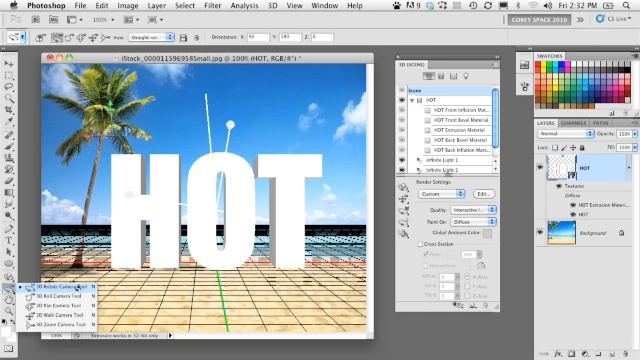 3D Compositing | Photoshop cs5 extended tutorial смотреть онлайн