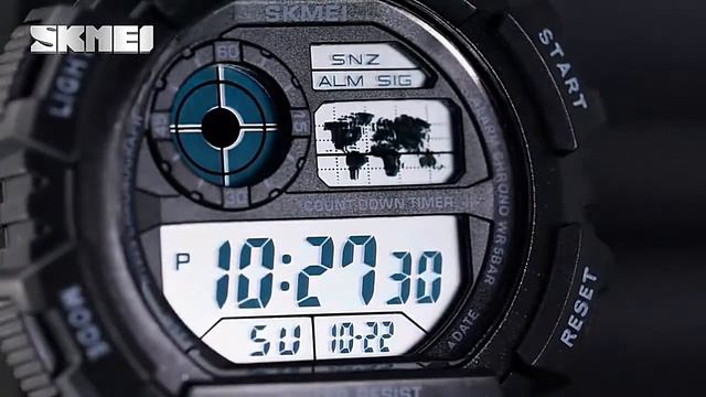 SKMEI 1723 Men's Military Watch 5Bar Waterproof смотреть онлайн