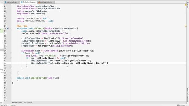 Firebase | Updating User Profile смотреть онлайн