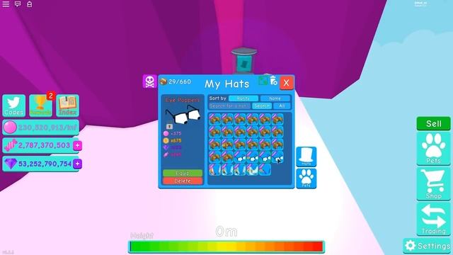 ШЛЯПЫ СИМУЛЯТОР ЖВАЧКИ РОБЛОКС ОБНОВЛЕНИЕ 10! HATS BUBBLE GUM SIMULATOR ROBLOX смотреть онлайн