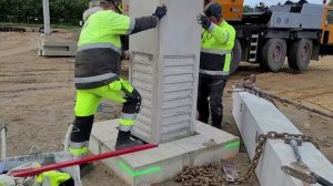 Монтаж колонны/ Column installation