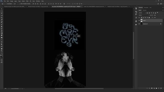 Realistic Smoke Text Effect in Photoshop смотреть онлайн