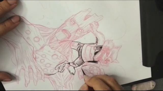 How to draw comics - ink with brush смотреть онлайн