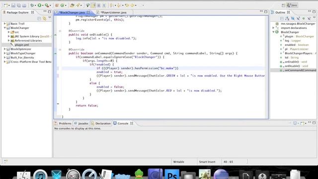 Java | How to make a Minecraft 1.6.2 Bukkit Server Plugin | Permission Nodes смотреть онлайн