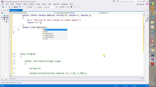 005 Using Out Parameters to Return Multiple Values смотреть онлайн