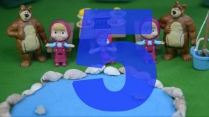 Five Little Peppa Pig jumping on the bed jumping in the pond Learn Number Nursery rhymes