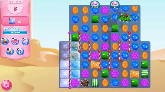 Candy Crush Saga - Level 4774 - No boosters ☆☆☆ смотреть онлайн