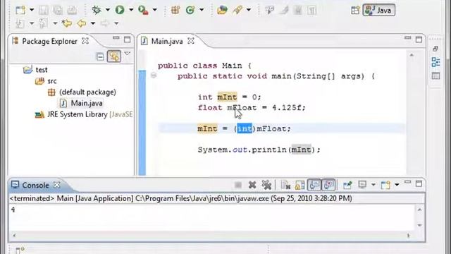 Java 10 Casting Narrowing and Widening смотреть онлайн