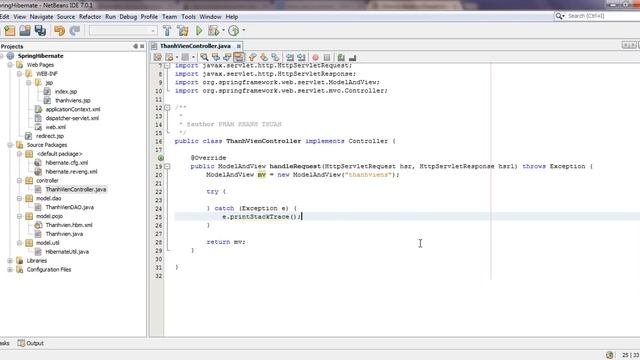 Spring - Hibernate: step by step in netbeans смотреть онлайн