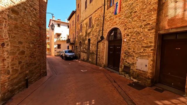 Paciano (Umbria), Italy【Walking Tour】History In Subtitles - 4K