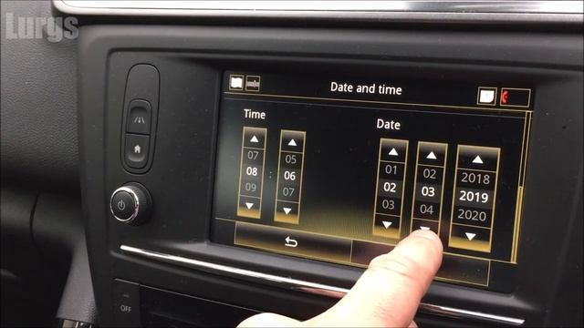 How to set clock on Renault Kadjar Date and Time Setting смотреть онлайн
