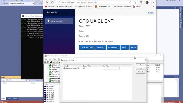 Microsoft Blazor OPC UA CLIENT with Kepware Server смотреть онлайн