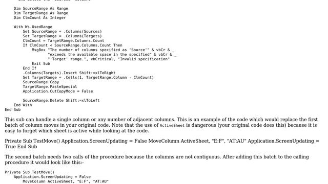 Run-time error'7': Out of Memory when moving columns (3 Solutions!!) смотреть онлайн