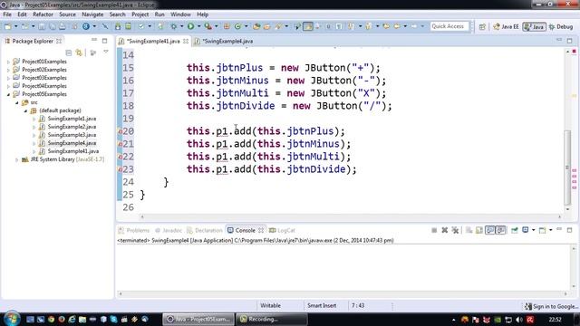 Java Tutorial - 30 - Java Swing Basics - JPanels in External Files смотреть онлайн