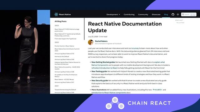 Rachel Nabors – Gateway to React: the react.dev story (Chain React 2023) смотреть онлайн