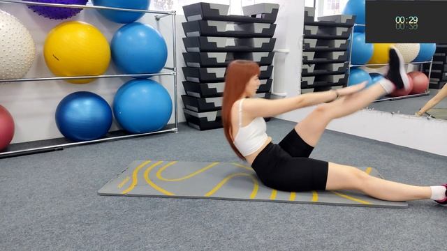 Повторяю тренировку кореянок для уменьшения талии и рельефного пресса/Get Abs & Flat Stomach Workou