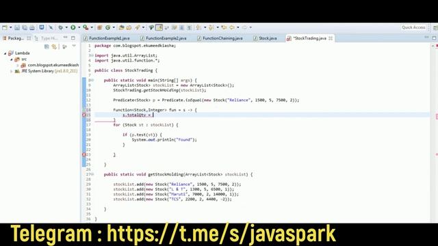 Function and Predicate example - Java 8 смотреть онлайн