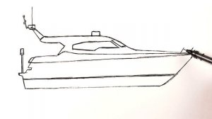 Как нарисовать Полицейский Катер